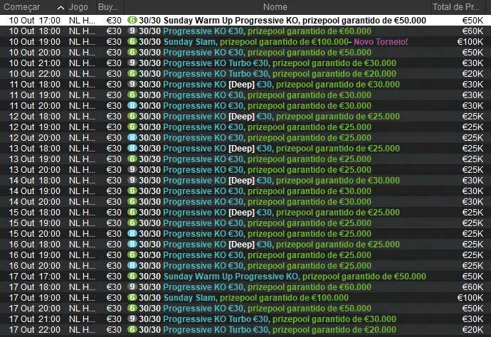 torneios 30/30 pokerstars