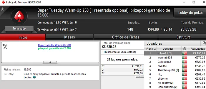 rogi1000, xaneta7 e jumbojane no Pódio de Terça na PokerStars.pt 104