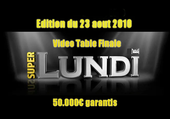 Tournoi Super Lundi bwin.fr - la table finale du 23 août 2010 en vidéo 0001