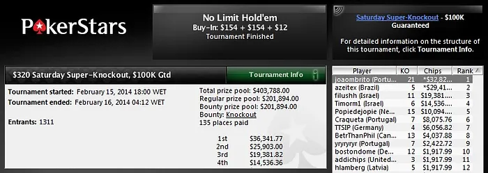 azeitex, chicalltreta e cardiaftw se dão bem no PokerStars! 101