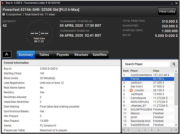 powerfest partypoker