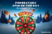 Win Free Spins & Big Cash Prizes with PokerStars' Xmas Spin of the Day