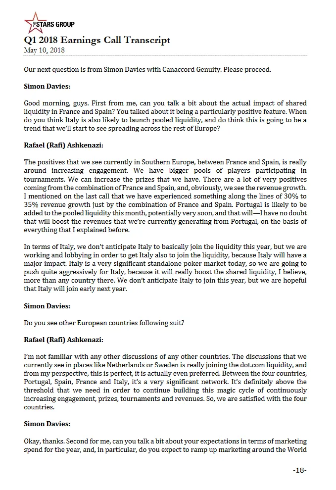 Rafi Ashkenazi: Portugal, Itália, Liquidez Partilhada e Outros Países 101