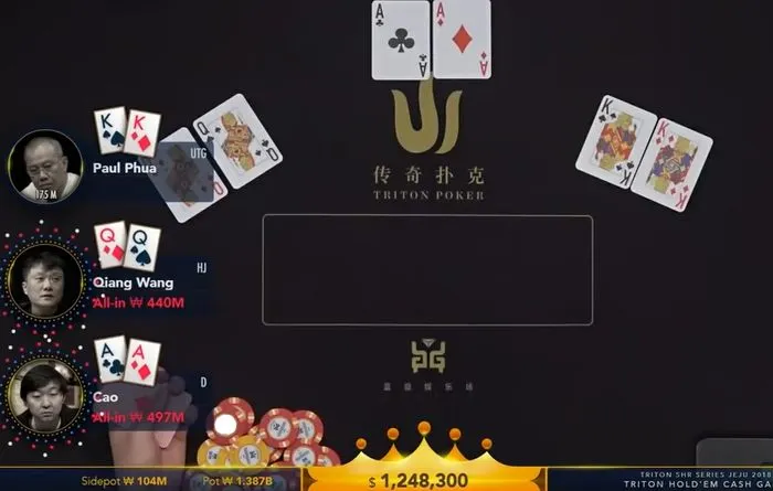 [VIDEO] AA contre KK contre QQ... Un setup à 1 million digne du poker online 0001