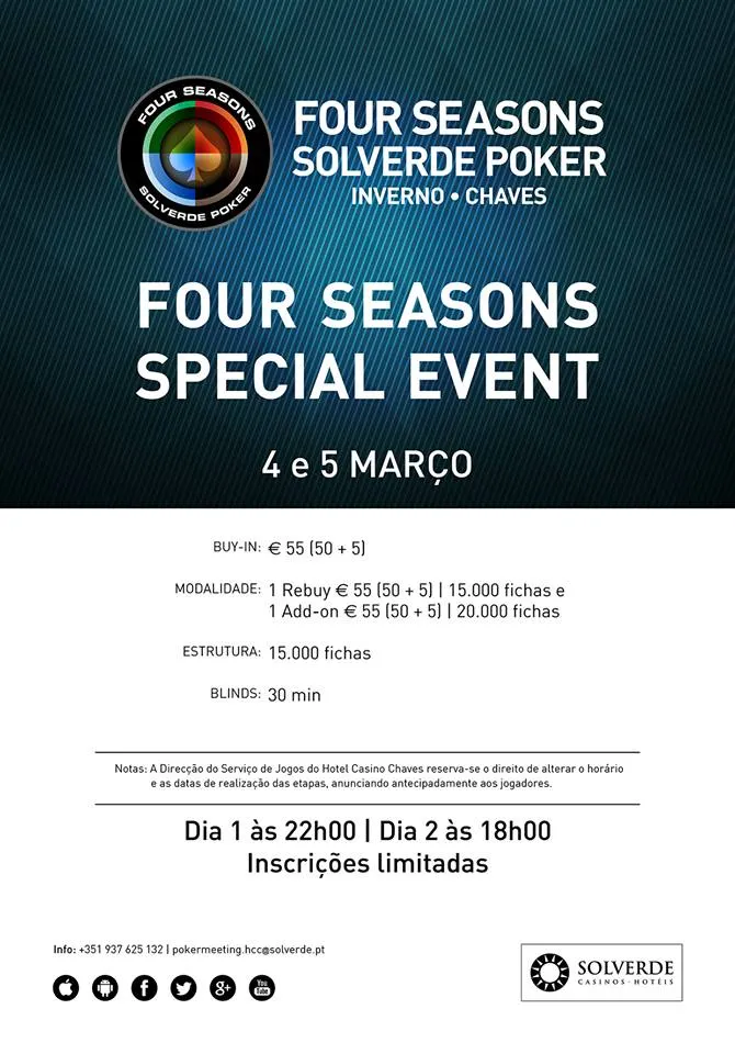 Four Seasons Special Event Hoje e Amanhã no Hotel Casino Chaves 101