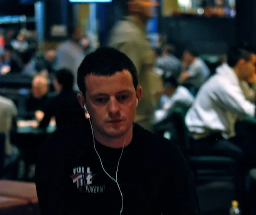 James Akenhead (during Opening Event): needs to pick up chips!