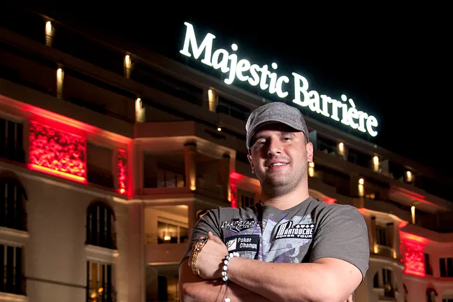 Michael Mizrachi out side the Majestic Barrierer