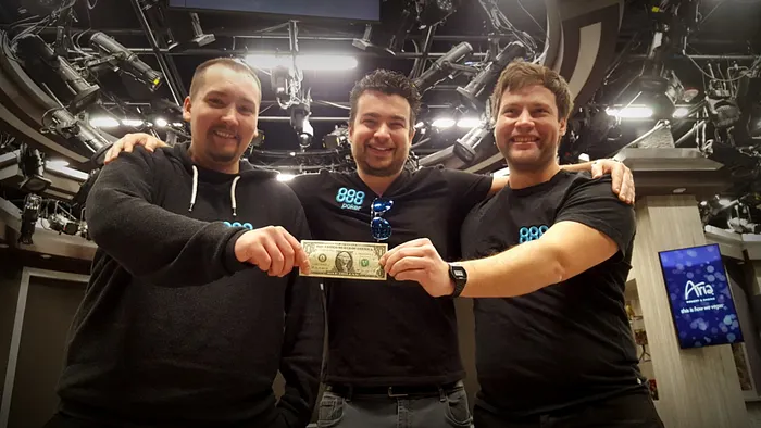 Peter Martin and Otto Richard with Chris Moorman in Las Vegas.