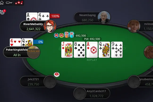 Williams Eliminates "PokerkingAAfold"