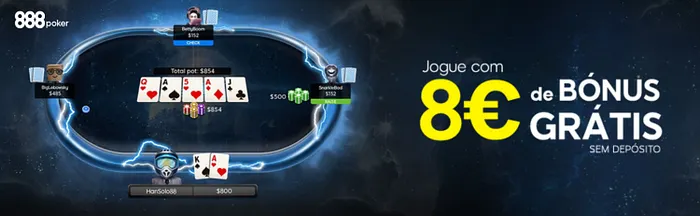 Bonus sem depósito 888poker.pt