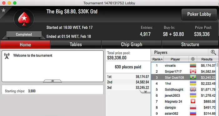 Marco "Salsicha" Alves Brilha no PokerStars & Mais 112