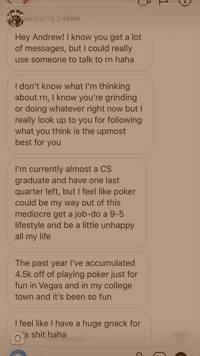 Andrew Neeme Inspires Fan to "Awesome Job" 101