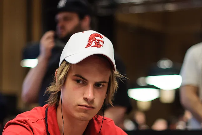 Viktor Blom is playing in his first WSOP in Vegas.