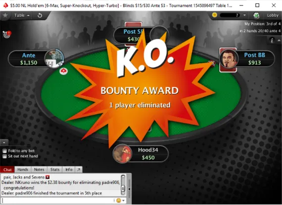 Torneios Knockout em Destaque no PokerStars 102