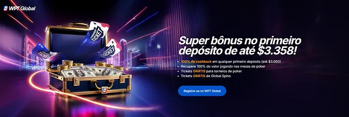Cadastro bonus WPT Global