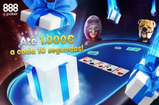 Ganha prémios a cada 10 segundos nas Chuvas de Prémios Turbo da 888poker