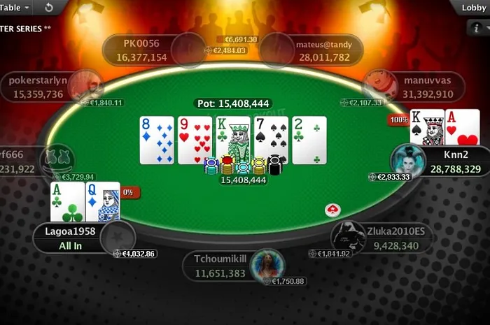 Mesa Final do Main Event das Winter Series da PokerStars