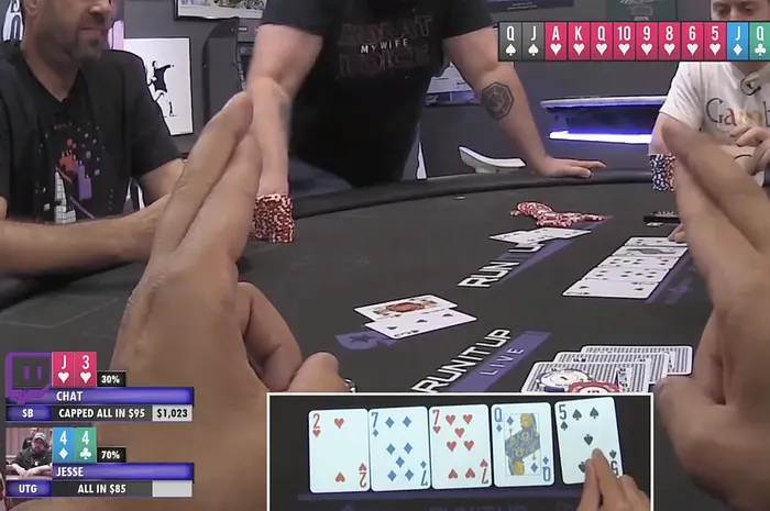 Jason Somerville demos the new 'Chat Plays Poker' game.