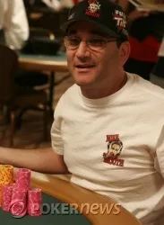 Mike Matusow is one of those hoping to reel in chip leade Erick Lindgren