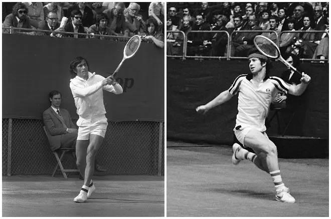 John McEnroe and Ilie Nastase