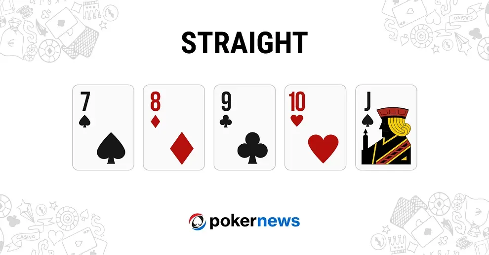 Straight example in poker