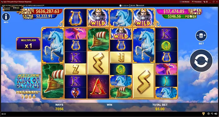 Age of the Gods King of Olympus Megaways