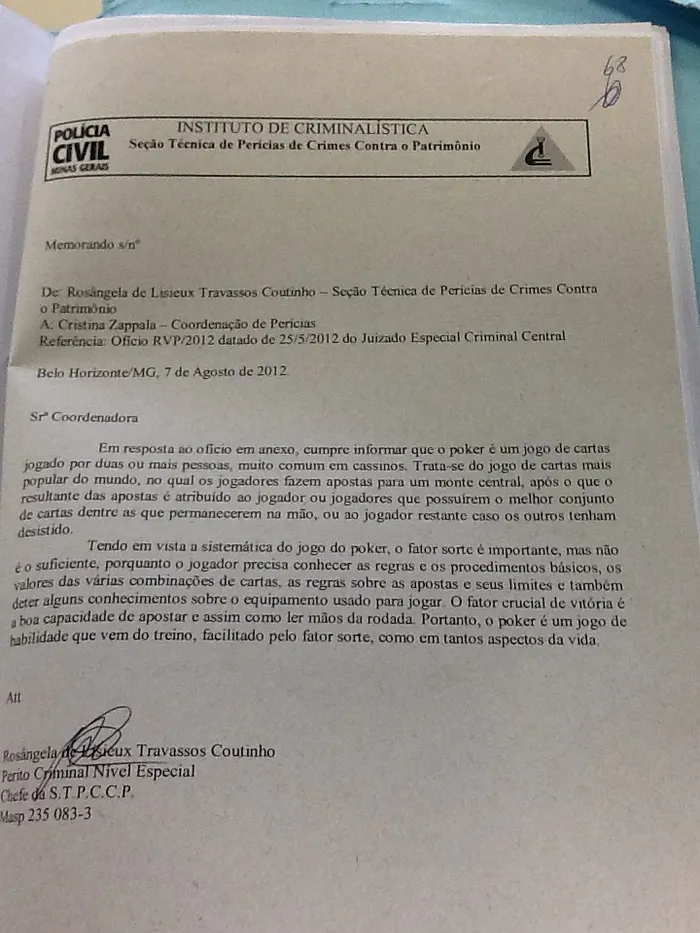 Um Ano Depois, Justiça de Minas Gerais Decide em Favor da Federação Mineira de Texas... 101