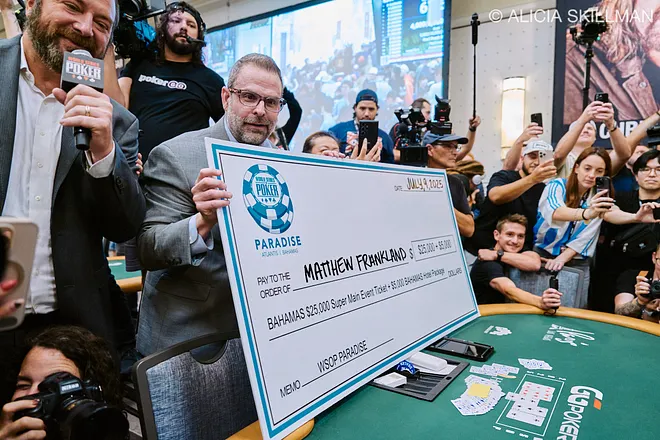 Mathew Frankland Wins $25,000 Super Main Event seat
