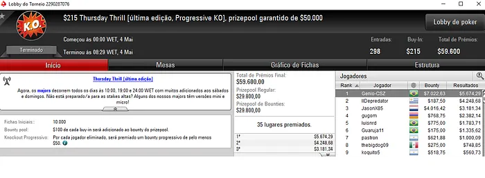 Forras Online: Carlos de Souza Detona o PokerStars & Mais 101