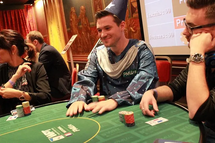 Le bizutage de Pierre Merlin au WPT National Cannes- Photo PMU