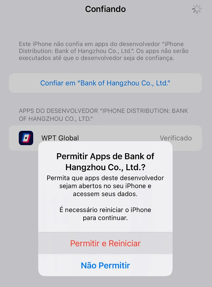 WPT Global app iOS