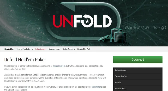 Regras do Novo Jogo da PokerStars Unfold Reveladas 101