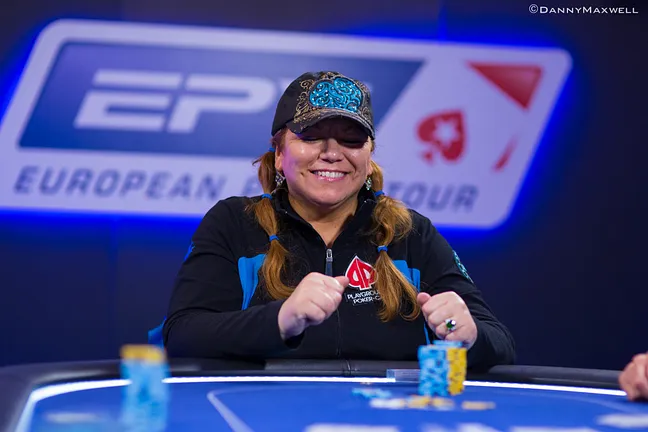 Carla Sabini is the Day 2 chip leader.