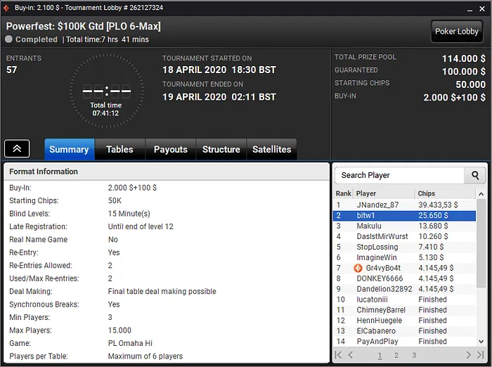 powerfest partypoker