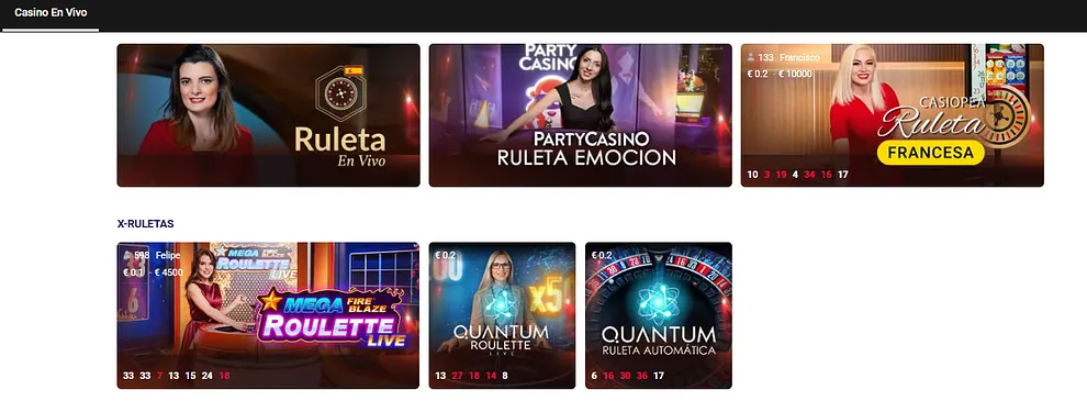 Casino en Vivo PartyCasino.es