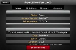 Poker game stats appear on the Winamax.fr lobby