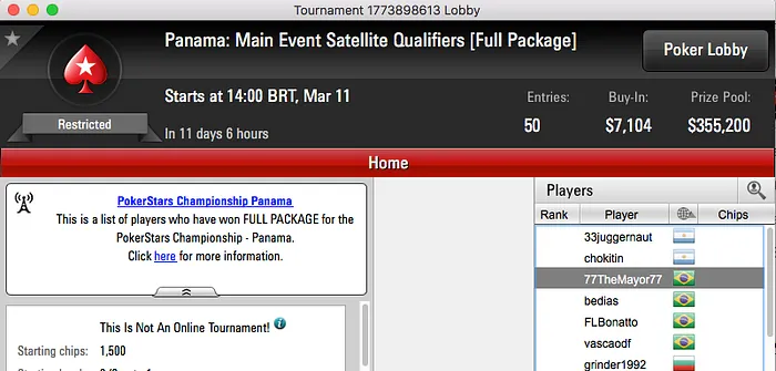 Demeyere no Main Event PSC Panamá; Naza114 e Tomás Paiva Faturam na Stars 101