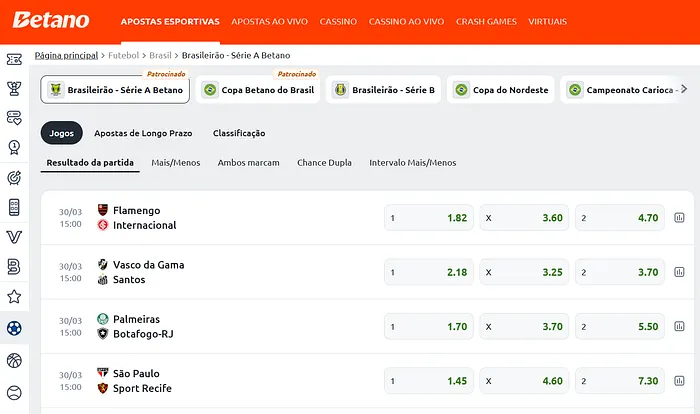 Betano Mercado Resultado da Partida