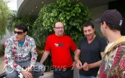 Hykel "Vidal_14" Vidal en el break comentando la jugada