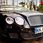 A smooth-looking Bentley parked out front of the Majestic Barrière in Cannes