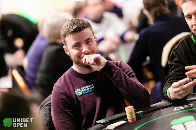 Jamie Nixon, 2nd in chips going to Day 3
