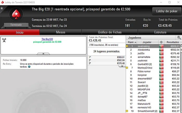 PokerStars.pt: Maiores Prémios para SoGood2cya, elementos69 e SmashDonks8! 103