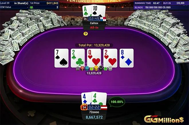 Player Turns $10 Satellite into $412K in the GGPoker $10K GGMillion$