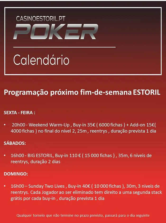 Fim de semana de Poker no Casino do Estoril 101