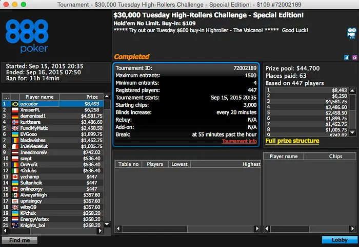 João Simão Vice no Volcano do 888poker (k) & Mais 103