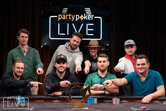 Mesa final do Main Event do partypoker MILLIONS South America