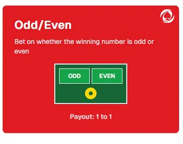 Outside Odd or Even Bet