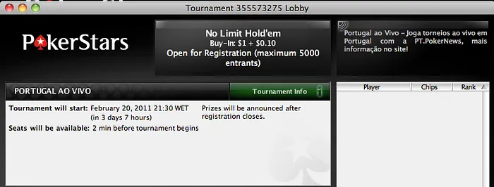 Henrique policy Pinho em Jogo no Portugal ao Vivo às 21:30 na PokerStars 102