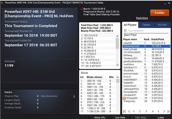 Dois Títulos e Forras Pesadas para o Brasil na Powerfest do partypker 101