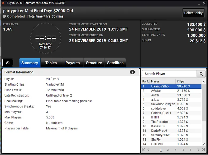 poker online party poker